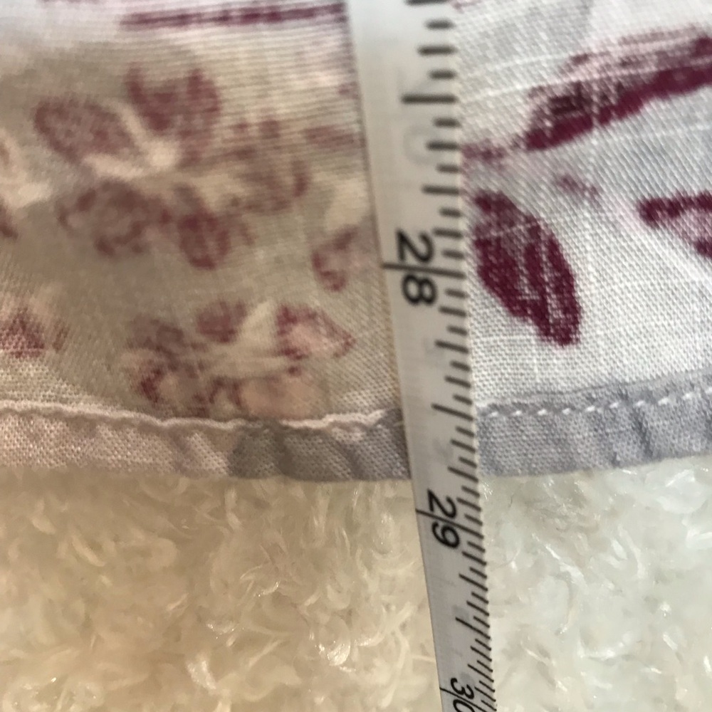 Allison Daley Medium Floral Button-Up Blouse - Pink and Gray - Picture 8 of 12
